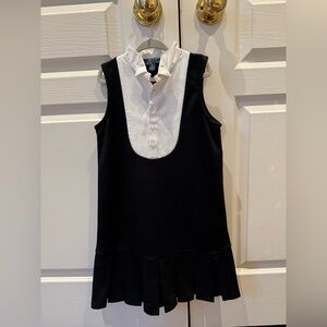 Polo by Ralph Lauren Black and White Collared Dress